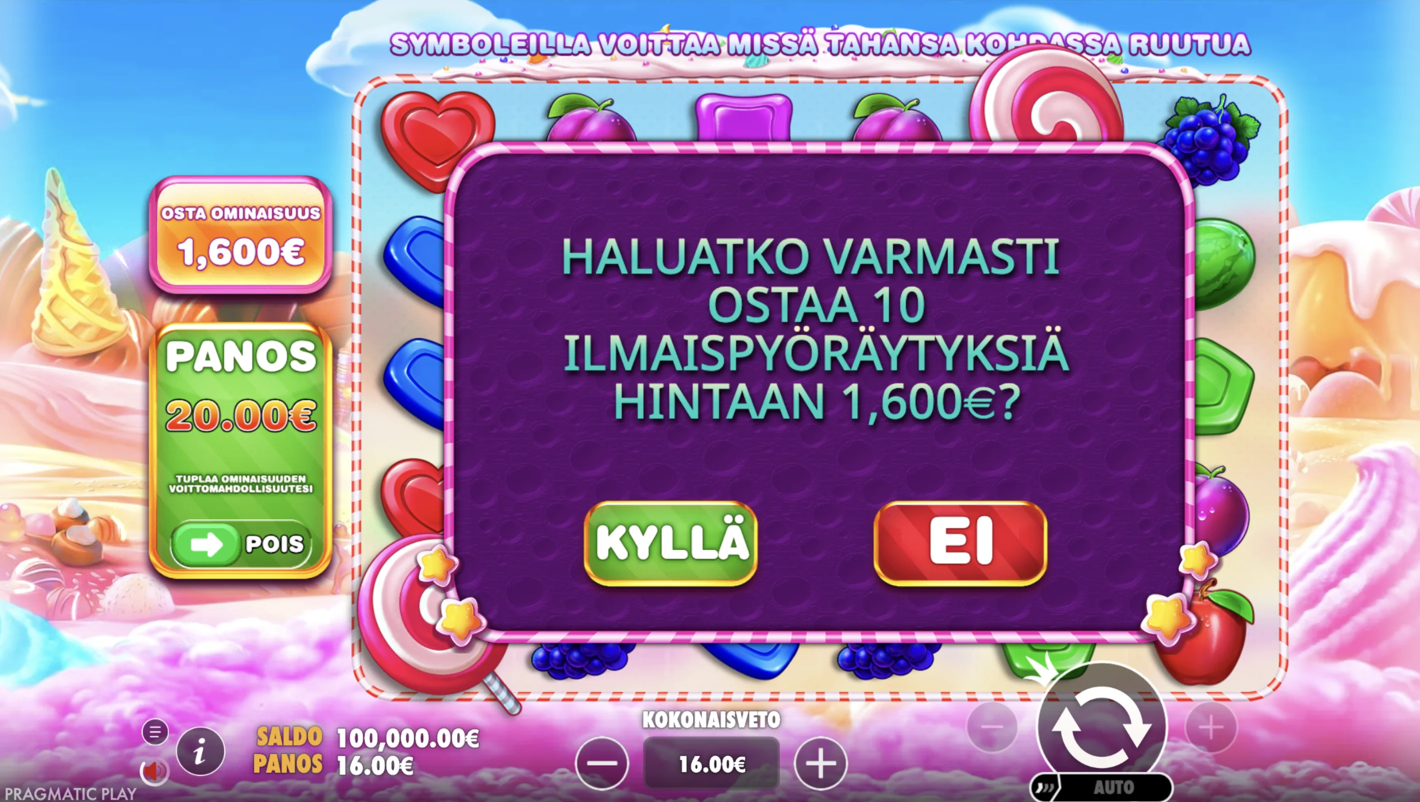 &Uuml;berblick &uuml;ber den Sweet Bonanza Spielautomat